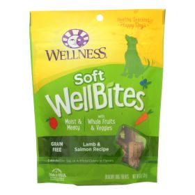 Wellness Soft Wellbites Lamb & Salmon Recipe Natural Dog Treats - Case Of 8 - 6 Oz