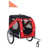 Pet Bike Trailer Red and Black