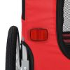 Pet Bike Trailer Red and Black