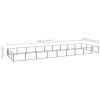 Dog Kennel Black 290.6 ft² Steel