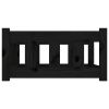 Dog Bed Black 29.7"x21.9"x11" Solid Wood Pine