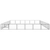 Dog Kennel Black 645.8 ft² Steel