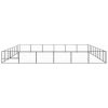 Dog Kennel Black 516.7 ft² Steel