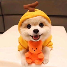 Dog Autumn And Winter Clothing Small And Medium Dog Love Two Legged Cat Cute Pet Clothing (Option: 7 Style-S)