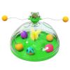 Interactive Cat Toy Ball Pets Cats Puzzle Spinning Track with Plush Balls Feather Teaser Kitten Toys Game Catnip Ball Toy