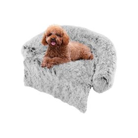 Pet Supplies Plush Calming Dog Couch Bed (Color: Style A)