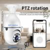 Pet camera E27 Surveillance Camera LED Light Bulb Socket 360° 2.4G WiFi Security Protection 1080P Spotlight Automatic Human Tracking